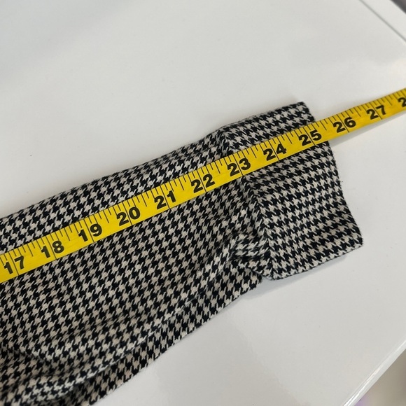 Zara Men’s Black & White Houndstooth Button Down Shirt Sz Medium - Picture 9 of 10